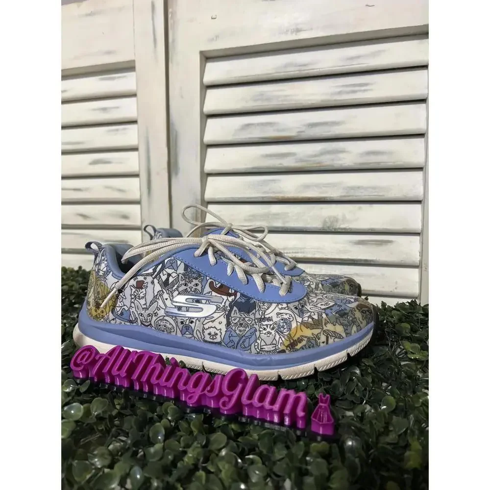 Skechers Comfort Flex happy trails cartoon animal print 10 - Picture 2 of 8